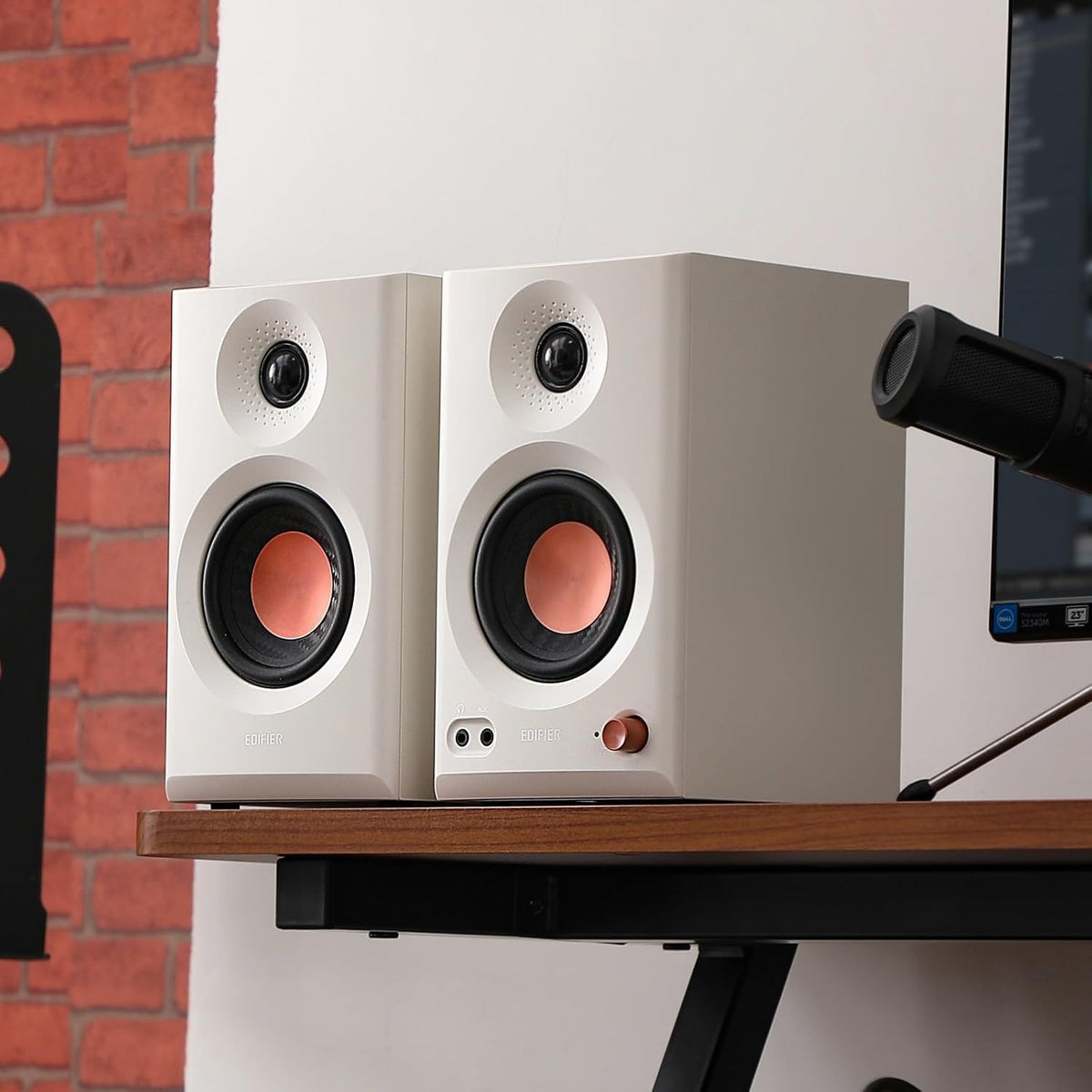 Powered Studio Monitor Speakers, Hi-Res Audio Certified Bluetooth V5.4 Active Bookshelf Loudspeakers