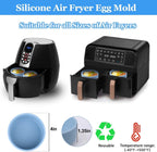 Silicone Air Fryer Egg Mold,3 Pcs Reusable Nonstick Egg Bites Pan