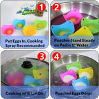 Egg PoacherFor Microwave or Stovetop Egg Cooking, Kraft Box Packing