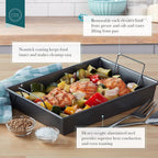 Professional Non-Stick Roast Pan with Non-Stick Rack