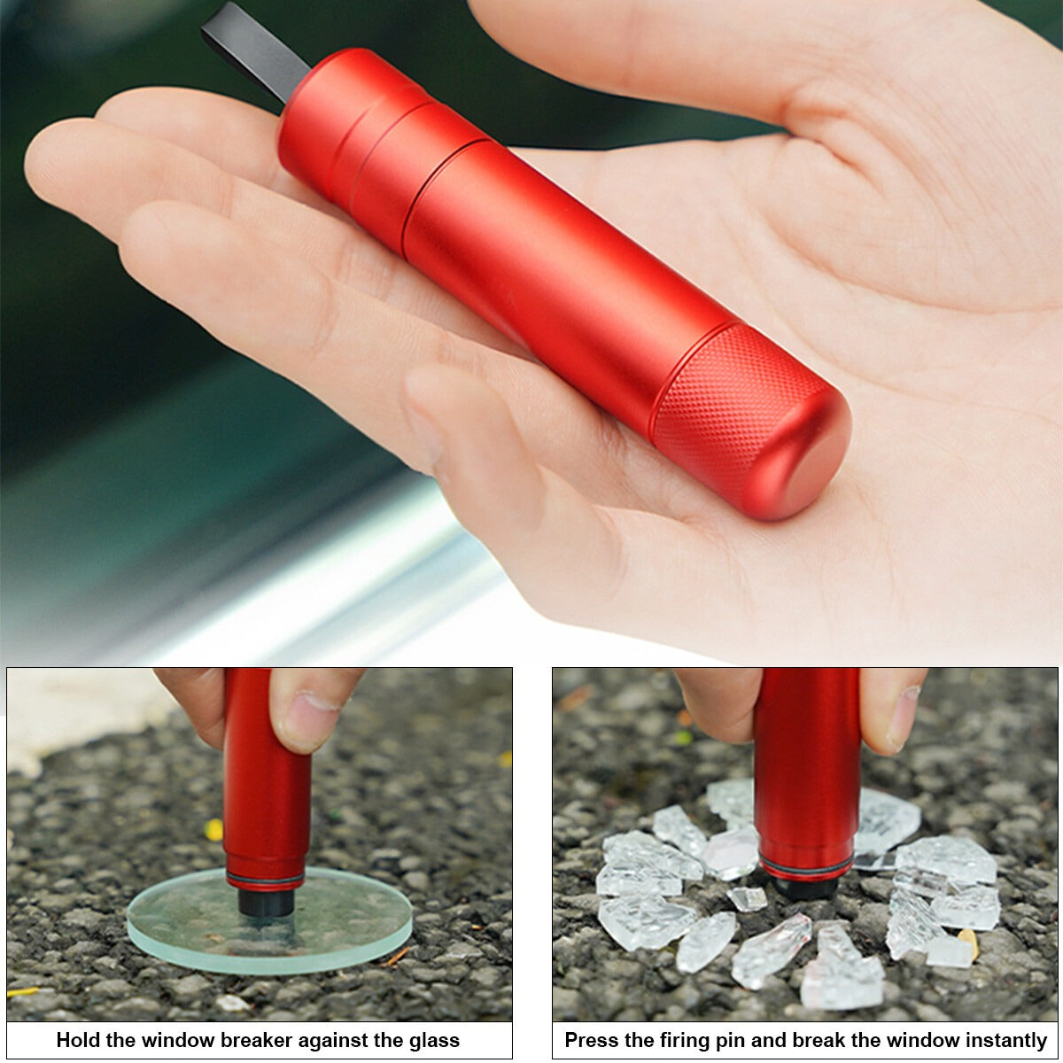 Car Safety Hammer Emergency Escape Tool with Seat Belt Cutter Window Breaker