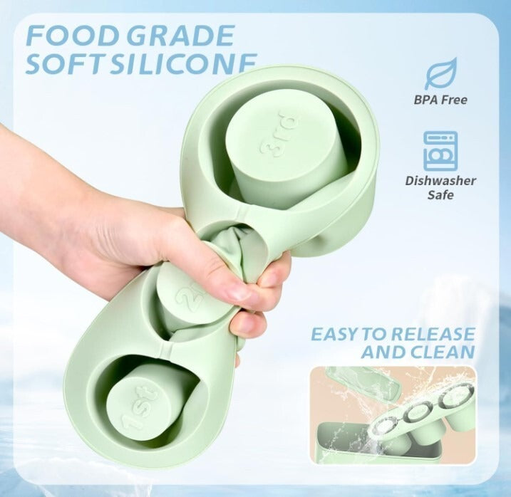 cup accessories silicone ice cube mold tray with lid for 20-40 oz tumbl