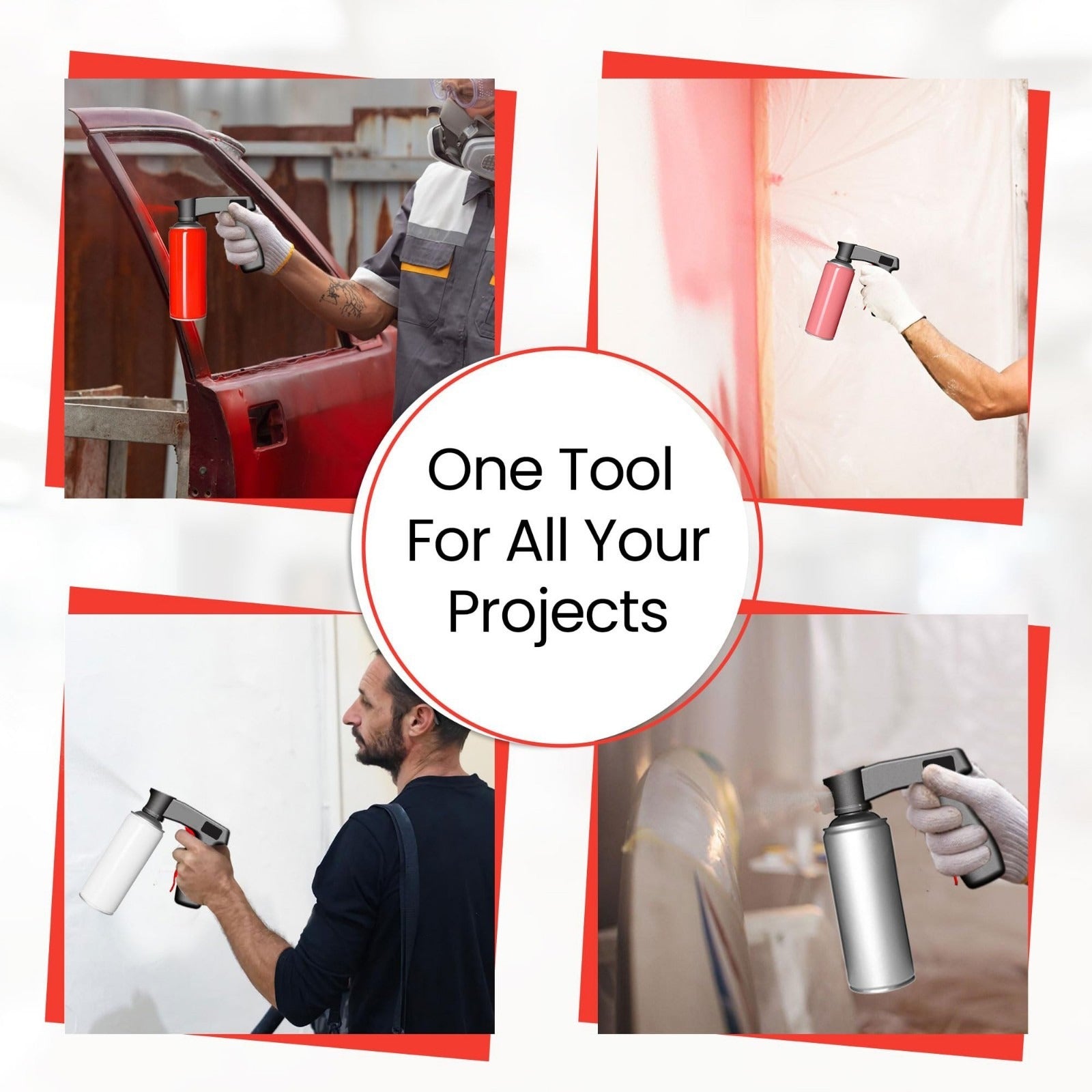 Instant Aerosol Trigger Handle Can-Gun – 2 Pack | Converts Spray Cans into Spray