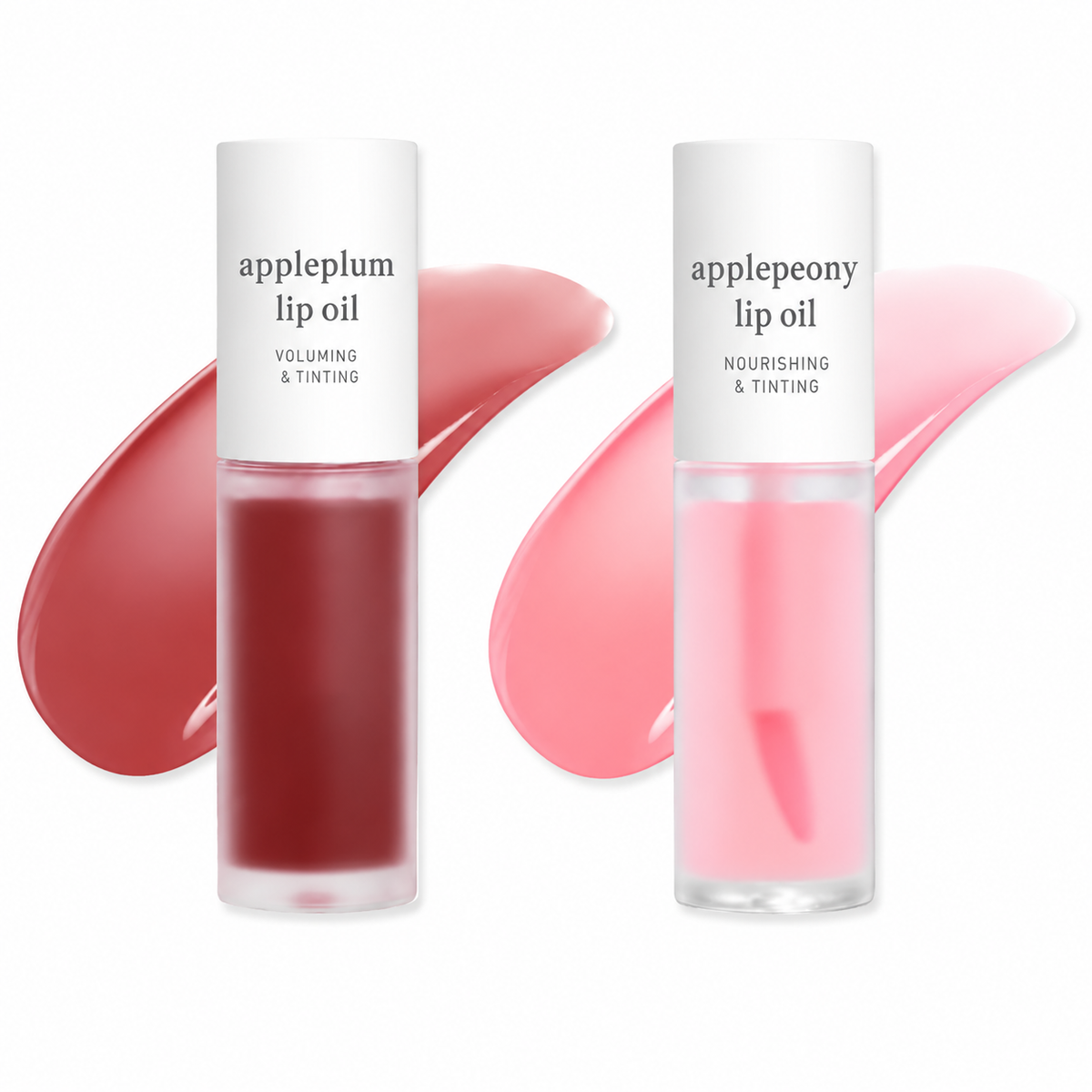 Nooni Korean Apple Lip Oil + Lip Stain | Glossy Lip Stain, Tinting & Long Lasting, Moisturizing Lip Care (13 options) Hydrate Lipgloss Lipstick Makeup Glossy Hydrating Moisturizer Plump Transfer-proof