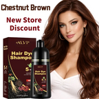 5-in-1 Herbal Color Shampoo – Gray Coverage, Nourishing & Long-Lasting | Ginseng Formula
