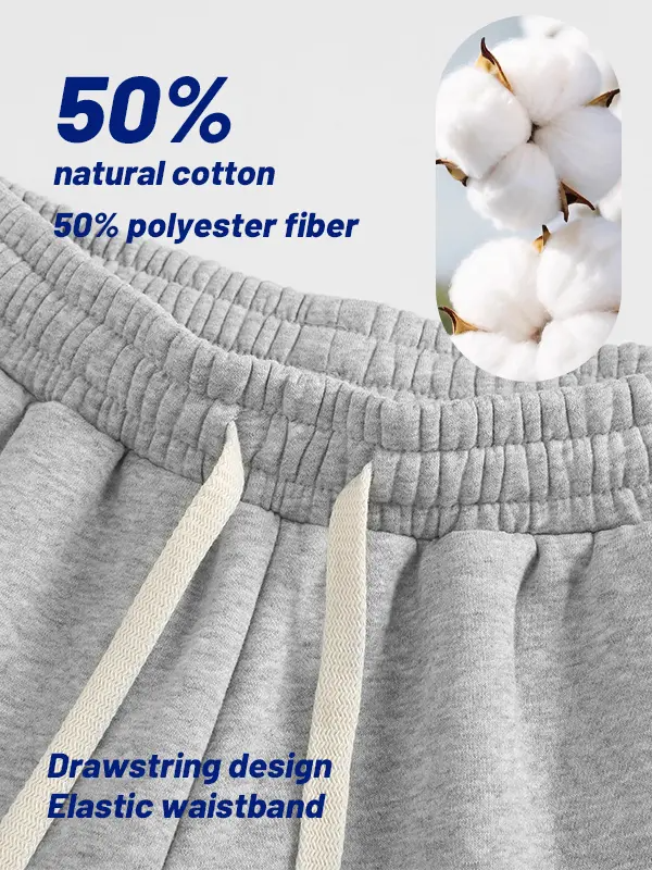 Men's Fleece-Lined Sweatpants—Warm, Loose-Fitting, and Comfortable