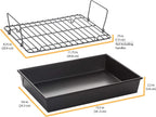 Professional Non-Stick Roast Pan with Non-Stick Rack
