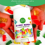 Fresh Monster Natural Deodorant for Kids – 3-Pack | Aluminum-Free, 24-Hour Protection
