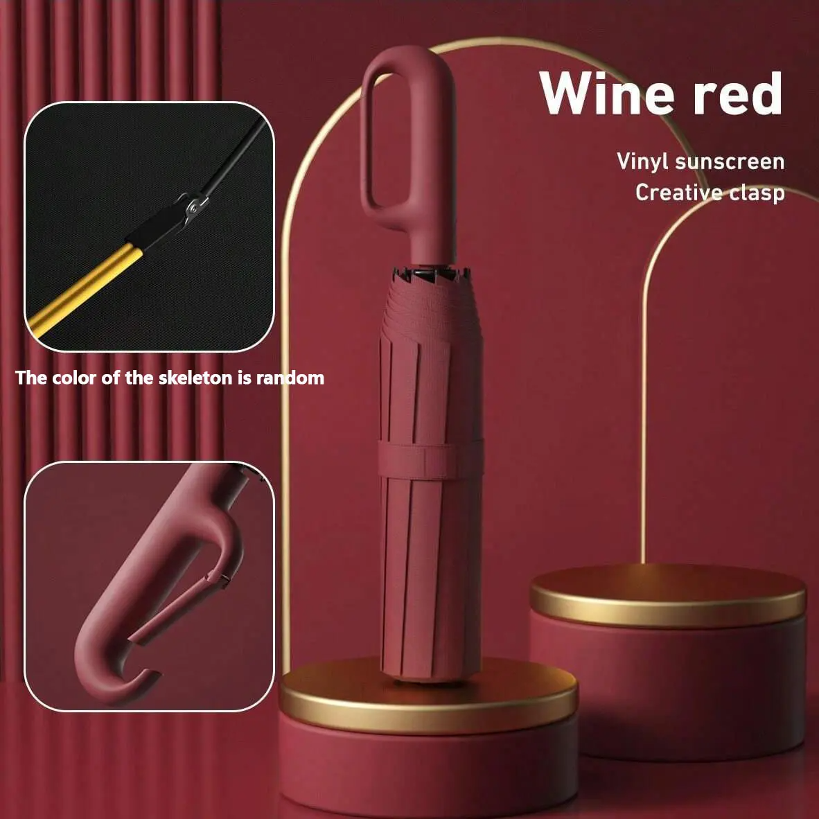 Automatic Folding Umbrella – Windproof & Waterproof Travel Umbrella for Men & Women
