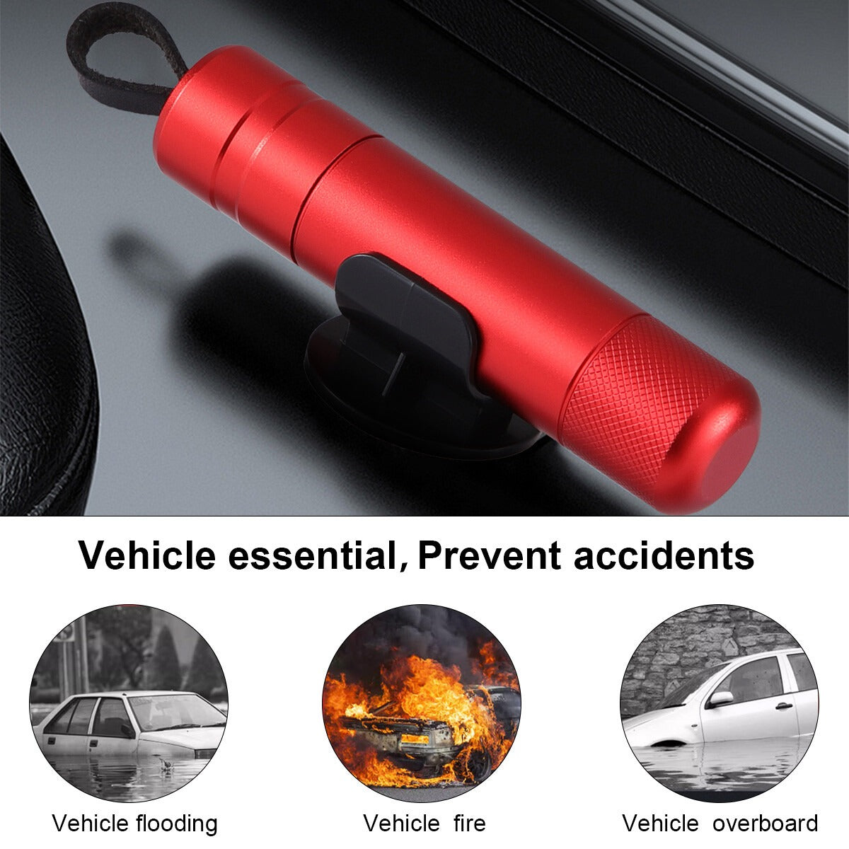 Car Safety Hammer Emergency Escape Tool with Seat Belt Cutter Window Breaker