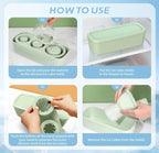 cup accessories silicone ice cube mold tray with lid for 20-40 oz tumbl