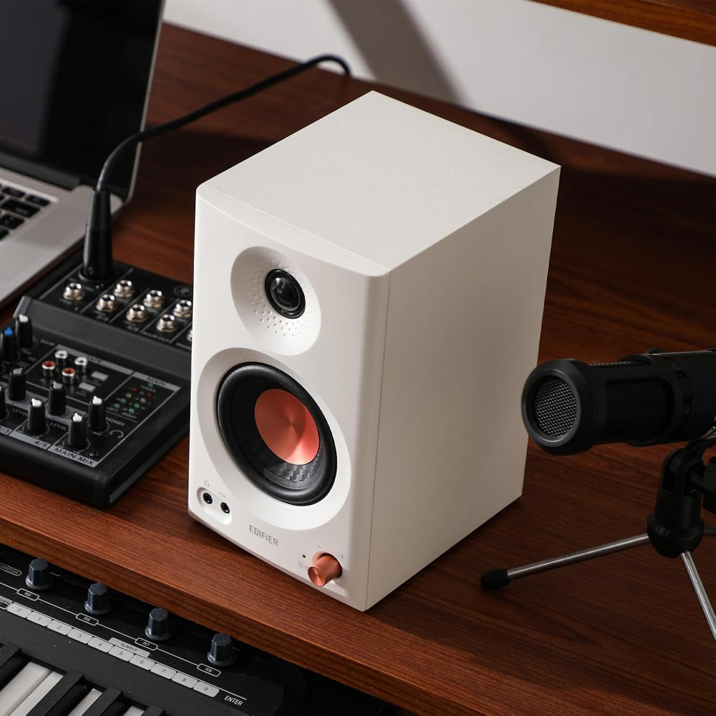 Powered Studio Monitor Speakers, Hi-Res Audio Certified Bluetooth V5.4 Active Bookshelf Loudspeakers