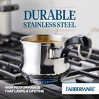 Stainless Steel Butter Warmer & Melting Pot – Even Heating, Oven Safe, Easy Pour Spout