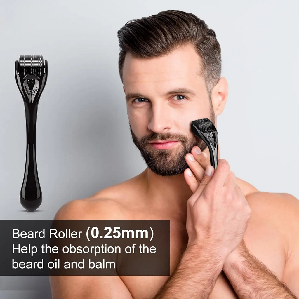 Hair & Beard Growth Kit with Minoxidil & Derma Roller