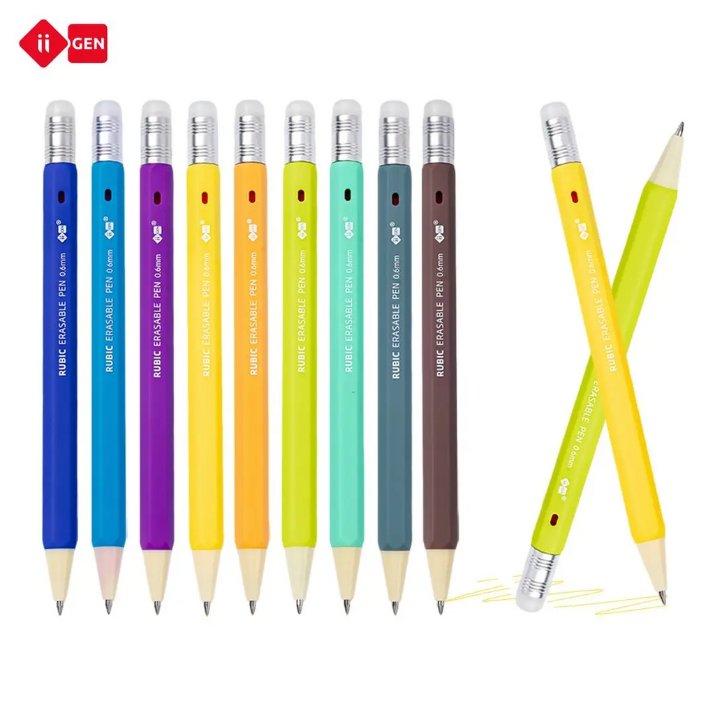 Erasable Gel Pens – 0.6mm, 36 Colors, Hexagonal Grip