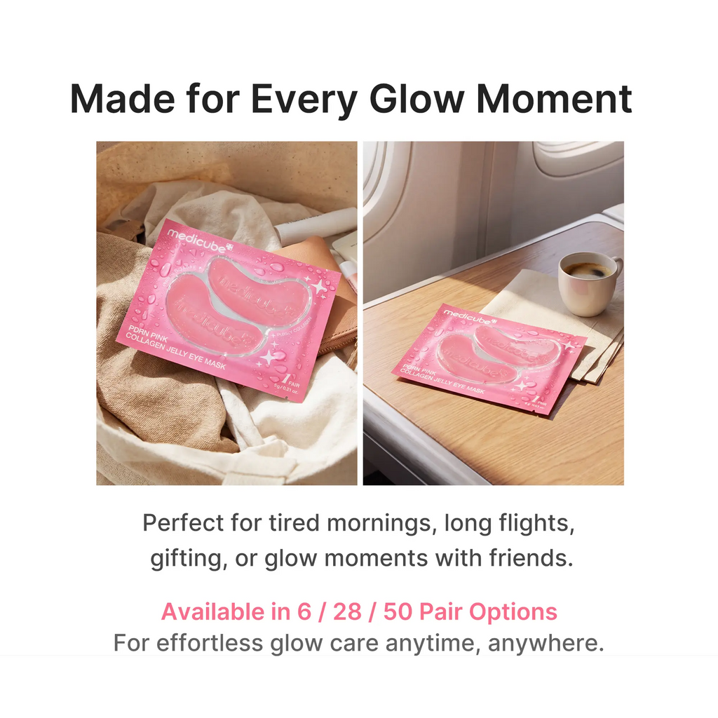 PDRN Pink Collagen Jelly Eye Mask – Hydrogel Eye Patches with PDRN, Collagen & NAD+