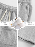 Men's Fleece-Lined Sweatpants—Warm, Loose-Fitting, and Comfortable