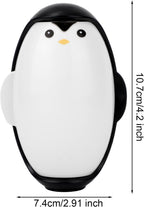 Reusable Penguin Lint Roller, Washable Adhesive Roller for Pet Hair, (Black)