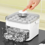 50-Cube Ice Cube Tray with Easy Press Lid Double Layer Ice Maker Mold