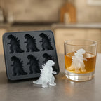 Silicone Dinosaur Ice Cube Tray (6-Cavity Large Mold) – Ideal for Whiskey, Cockt