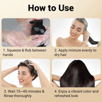 5-in-1 Herbal Color Shampoo – Gray Coverage, Nourishing & Long-Lasting | Ginseng Formula