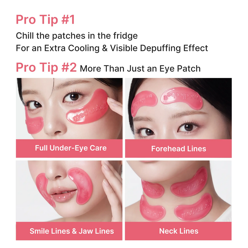 PDRN Pink Collagen Jelly Eye Mask – Hydrogel Eye Patches with PDRN, Collagen & NAD+