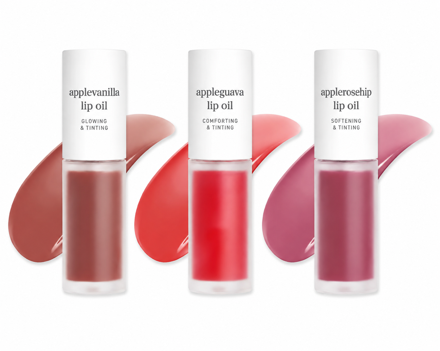Nooni Korean Apple Lip Oil + Lip Stain | Glossy Lip Stain, Tinting & Long Lasting, Moisturizing Lip Care (13 options) Hydrate Lipgloss Lipstick Makeup Glossy Hydrating Moisturizer Plump Transfer-proof