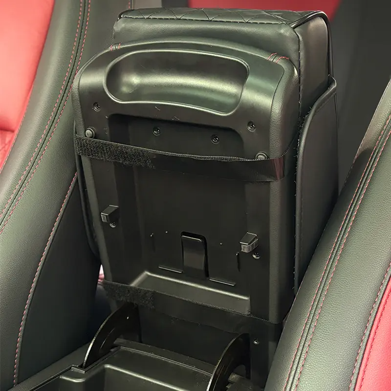 Car Armrest Cushion 5-in-1 – Center Console Cover with Storage, Cup Holder & Phone Slot