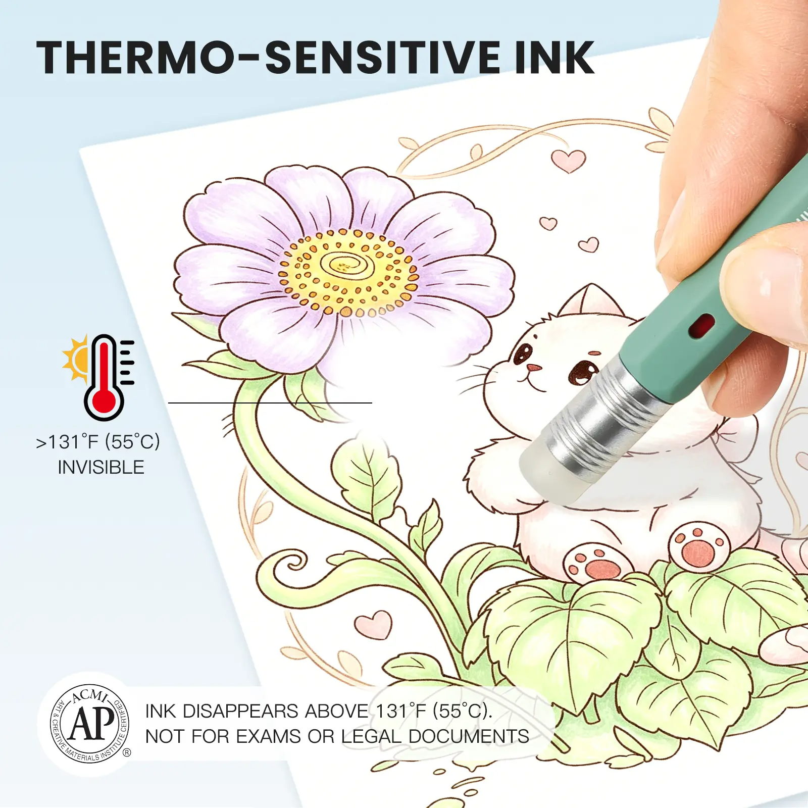 Erasable Gel Pens – 0.6mm, 36 Colors, Hexagonal Grip