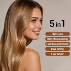 5-in-1 Herbal Color Shampoo – Gray Coverage, Nourishing & Long-Lasting | Ginseng Formula