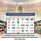 Indoor Digital TV Antenna – 360° 4K/1080P, Long Range, Easy Install
