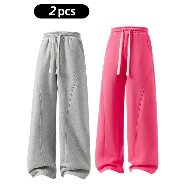 Men's Fleece-Lined Sweatpants—Warm, Loose-Fitting, and Comfortable