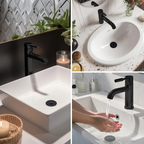 3-in-1 Bathroom Sink Drain Strainer – Pop-Up Stopper, Removable Steel Basket & Hair Catcher
