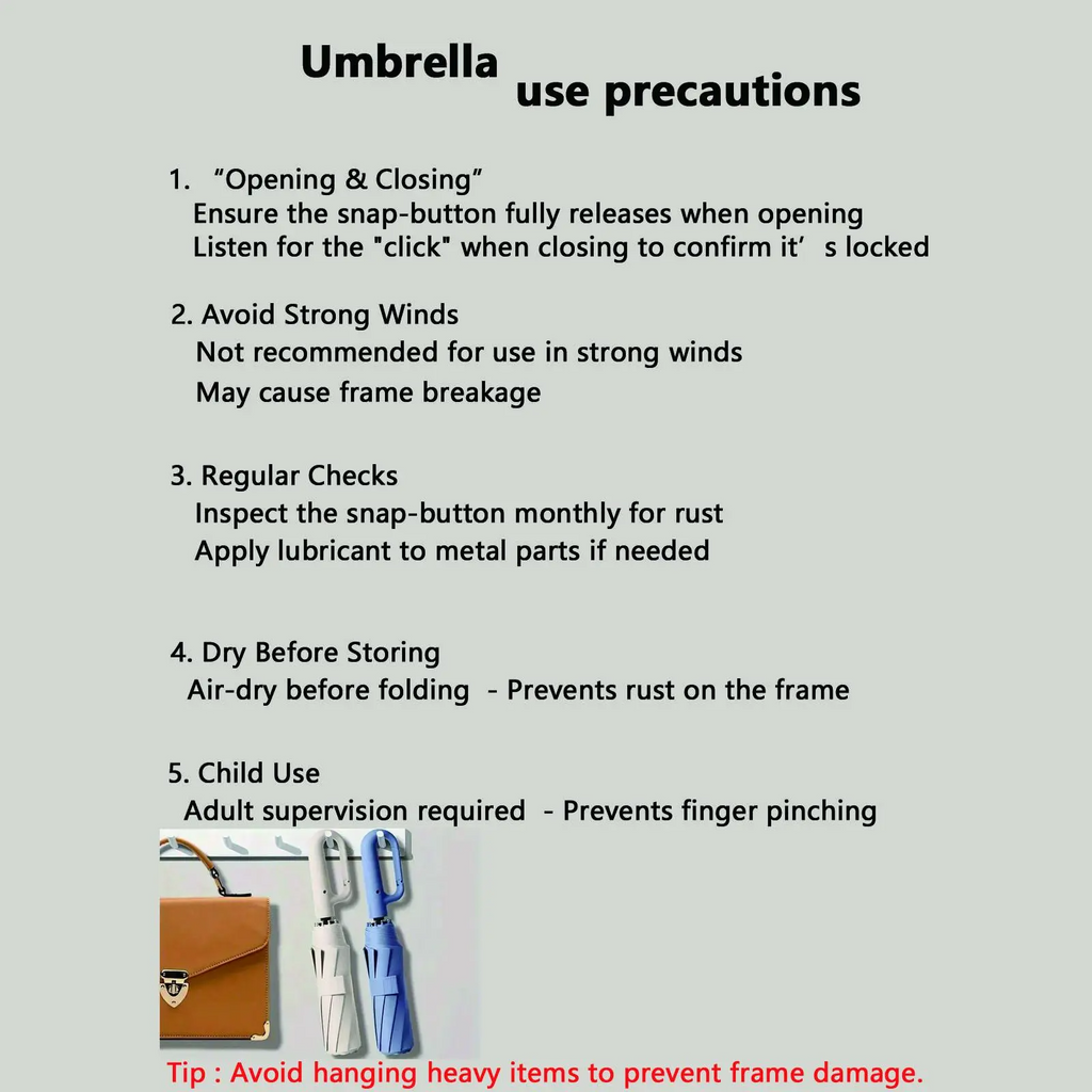 Automatic Folding Umbrella – Windproof & Waterproof Travel Umbrella for Men & Women