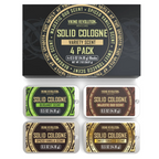 Solid Cologne for Men – Travel Size Sampler Set | Alcohol-Free Balm | Multiple Scents